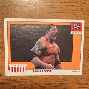 WWE Heritage Batista Card